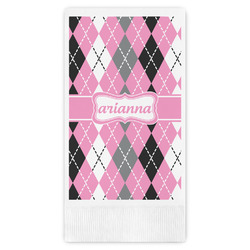 Argyle Guest Paper Towels - Full Color (Personalized)