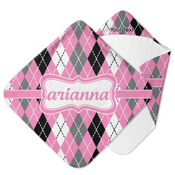 Argyle Hooded Baby Towel (Personalized)