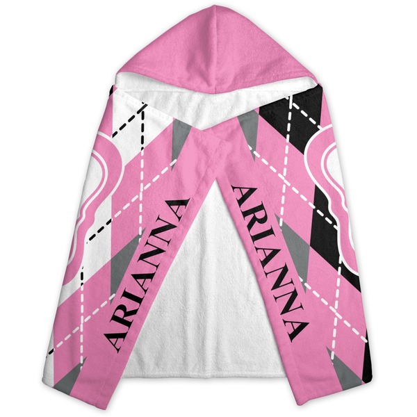 Argyle Hooded Towel - Folded