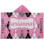 Argyle Kids Hooded Towel (Personalized)
