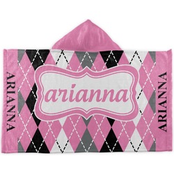 Argyle Kids Hooded Towel (Personalized)