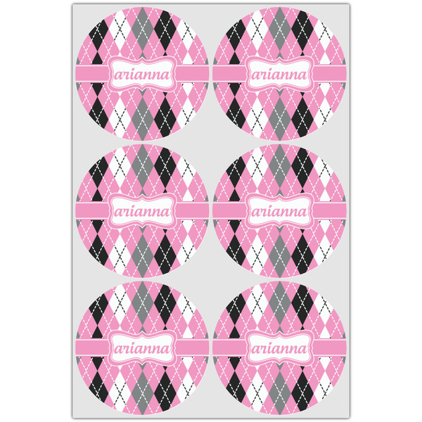 Argyle Icing Circle - Large - Set of 6