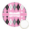 Argyle Printed Cookie Topper - 2.5" (Personalized)