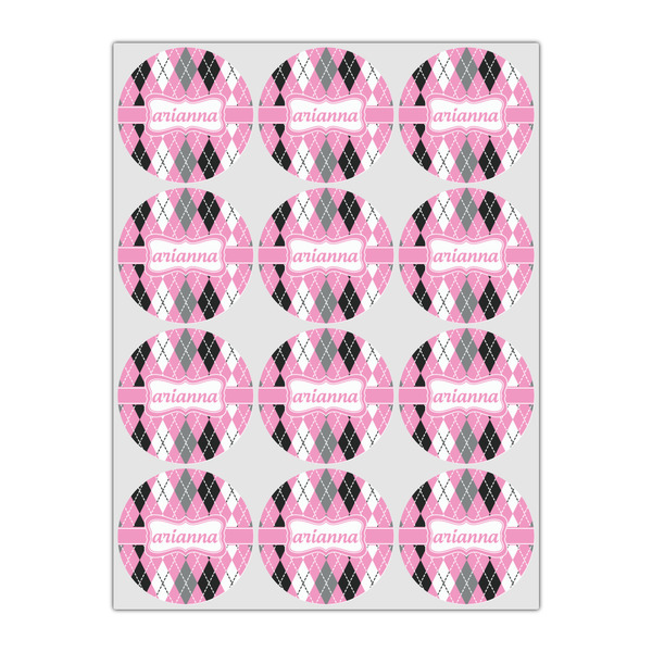 Argyle Icing Circle - Small - Set of 12