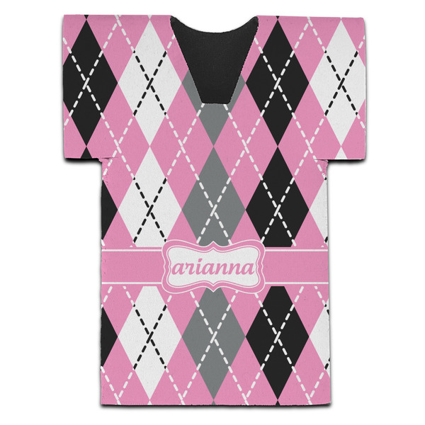 Argyle Jersey Bottle Cooler - Set of 4 - FRONT (flat)