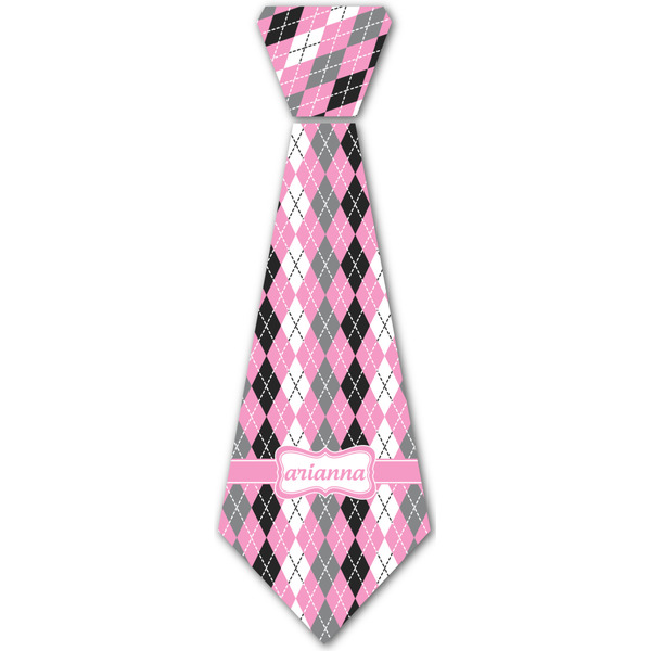 Custom Argyle Iron On Tie - 4 Sizes w/ Name or Text