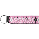 Argyle Neoprene Keychain Fob (Personalized)