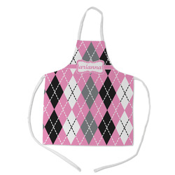 Argyle Kid's Apron w/ Name or Text