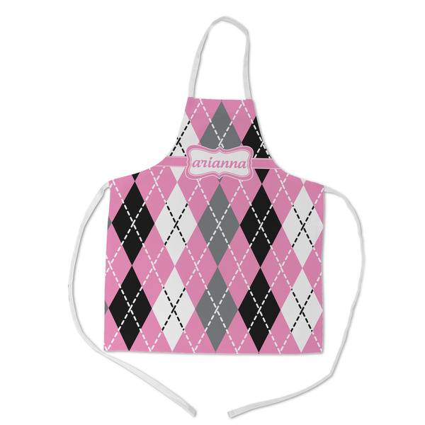 Custom Argyle Kid's Apron - Medium (Personalized)