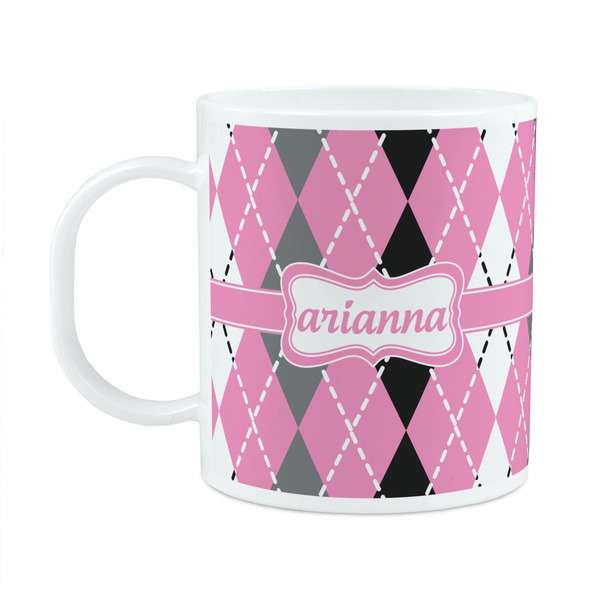 Custom Argyle Plastic Kids Mug (Personalized)