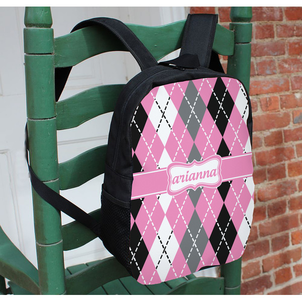 Argyle Kids Backpack - In Context