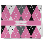 Argyle Kitchen Towel - Poly Cotton w/ Name or Text
