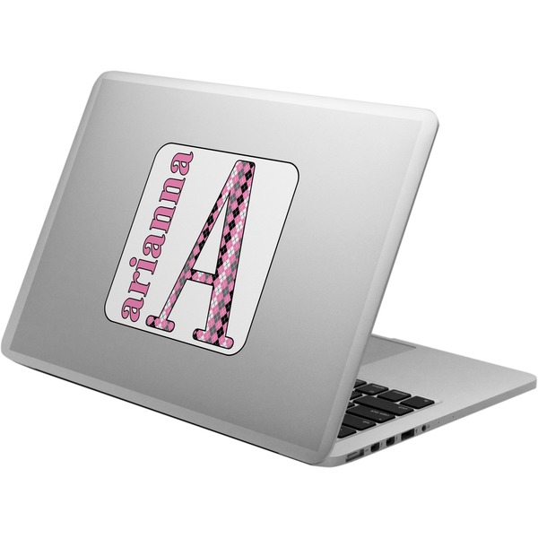 Custom Argyle Laptop Decal (Personalized)