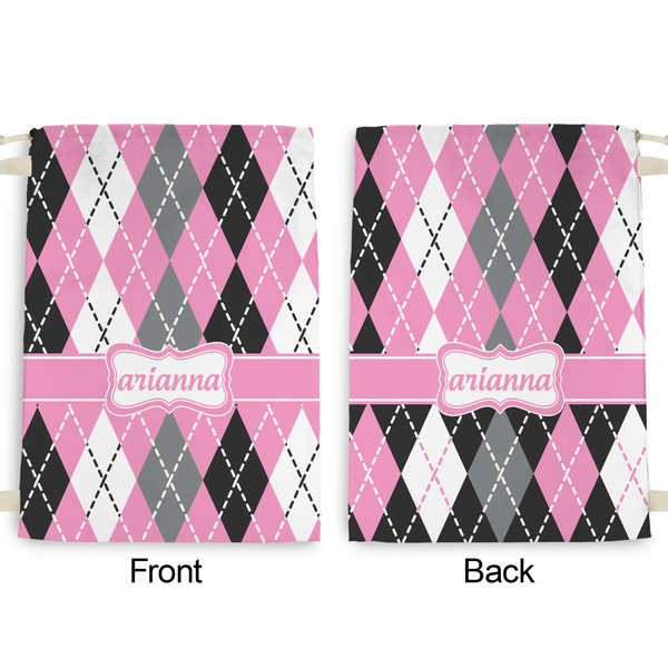 Argyle Large Laundry Bag - Front & Back View