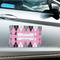 Argyle Large Rectangle Car Magnets- In Context