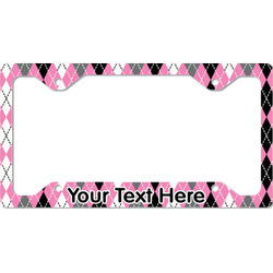 Argyle License Plate Frame - Style C (Personalized)