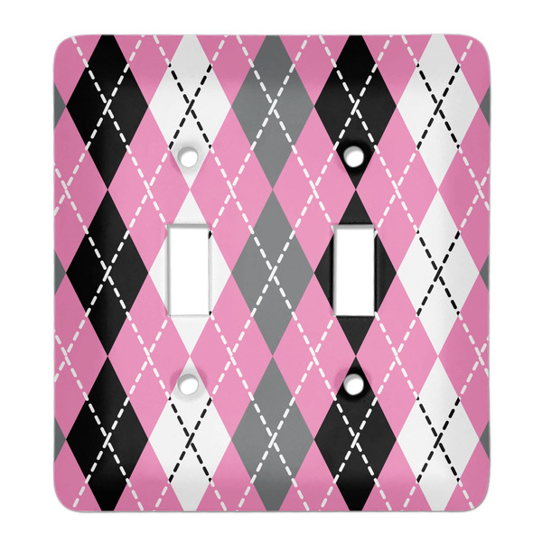 Custom Argyle Light Switch Cover (2 Toggle Plate)