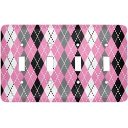 Argyle Light Switch Cover (4 Toggle Plate)