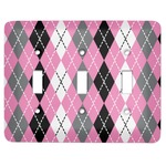 Argyle Light Switch Cover (3 Toggle Plate)