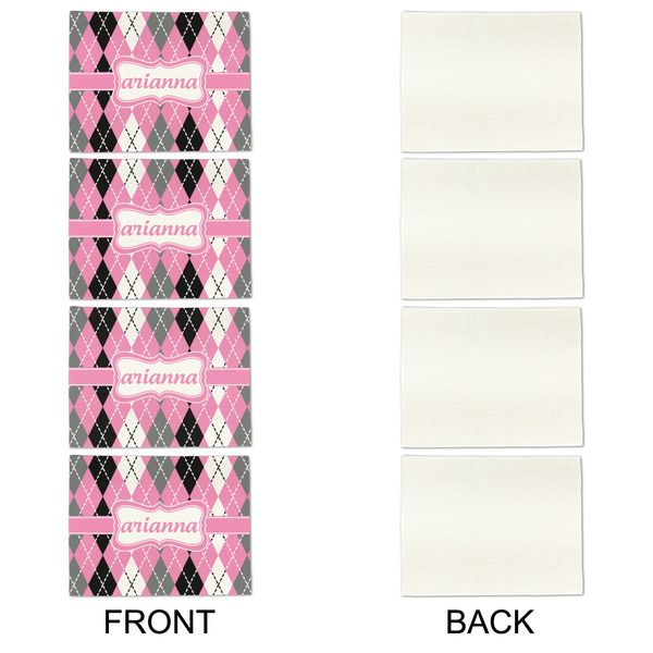 Argyle Linen Placemat - APPROVAL Set of 4 (single sided)