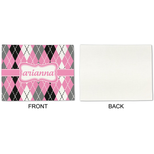 Argyle Linen Placemat - APPROVAL Single (single sided)