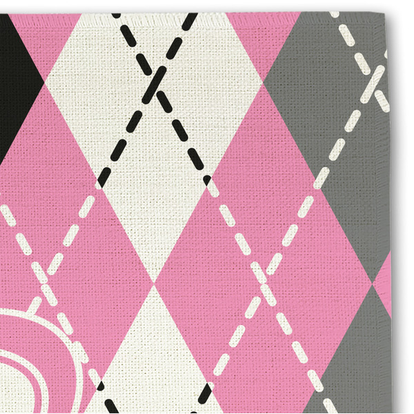 Argyle Linen Placemat - DETAIL