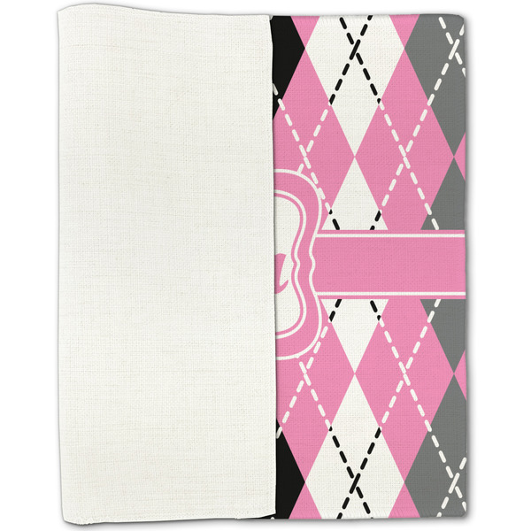 Argyle Linen Placemat - Folded Half