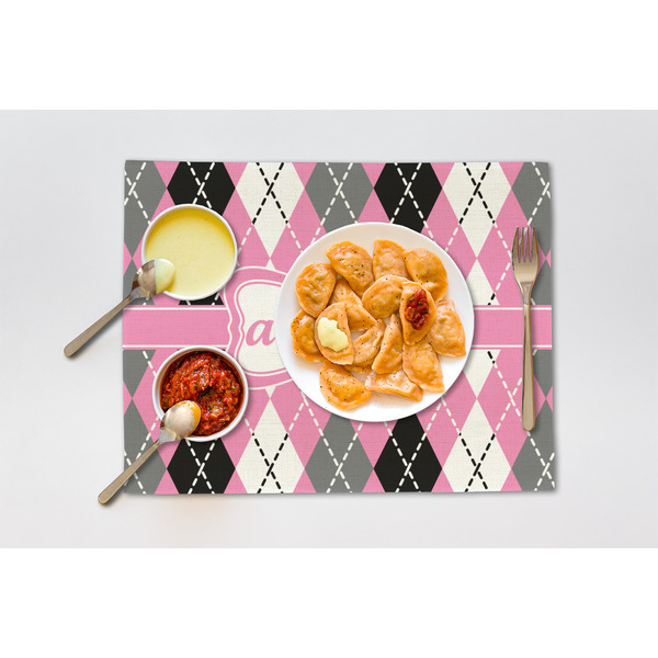 Argyle Linen Placemat - Lifestyle (single)