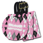 Argyle Plastic Luggage Tag (Personalized)