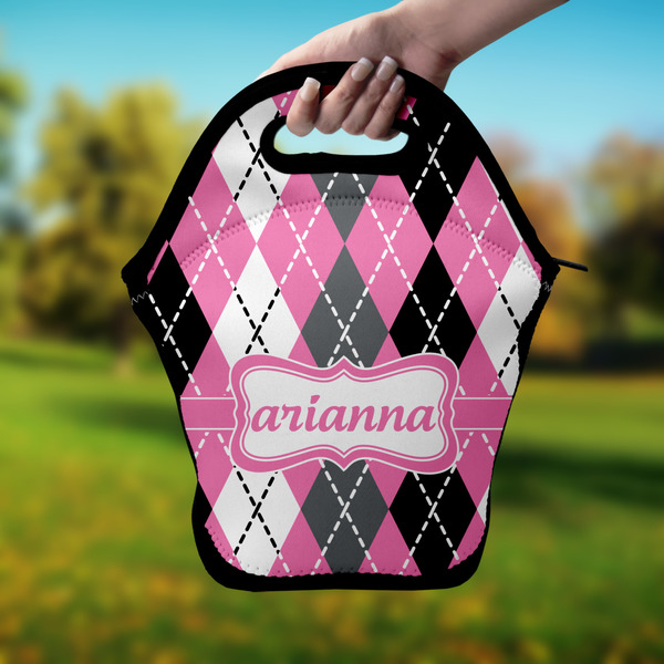 Argyle Lunch Bag - Hand