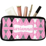 Argyle Makeup / Cosmetic Bag - Small (Personalized)