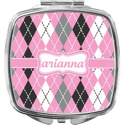 Argyle Compact Makeup Mirror (Personalized)