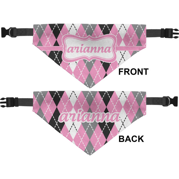 Argyle Medium Dog Bandana Approval