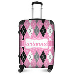 Argyle Suitcase - 24" Medium - Checked (Personalized)