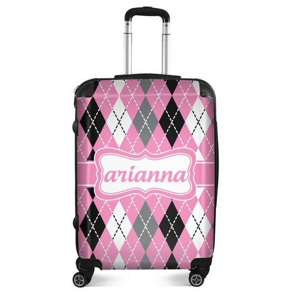 Custom Argyle Suitcase - 24" Medium - Checked (Personalized)