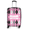 Argyle Suitcase - 24" Medium - Checked (Personalized)