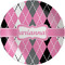 Argyle Melamine Salad Plate - 8" (Personalized)