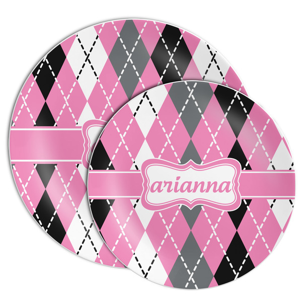 Argyle Melamine Plates - PARENT/MAIN