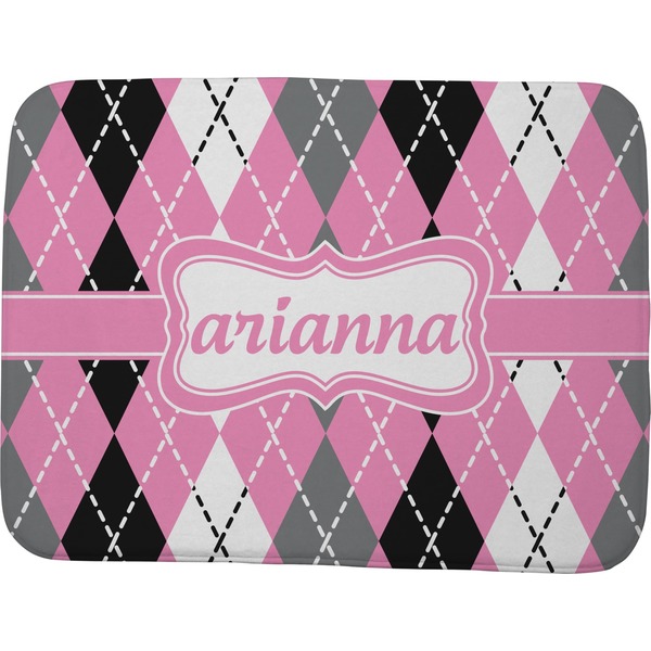Custom Argyle Memory Foam Bath Mat - 48"x36" (Personalized)