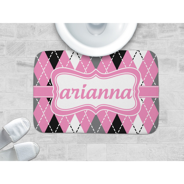 Argyle Memory Foam Bath Mat - LIFESTYLE 34x21