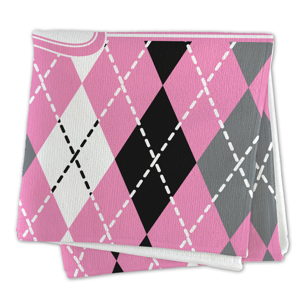 Argyle Microfiber Dish Rag - FOLDED (square)