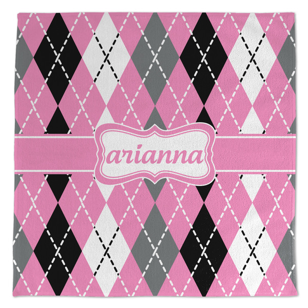 Custom Argyle Microfiber Dish Towel (Personalized)