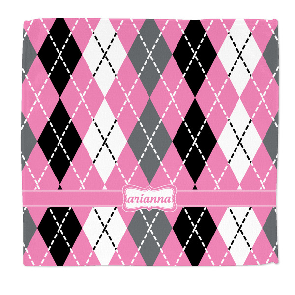 Custom Argyle Microfiber Dish Rag (Personalized)