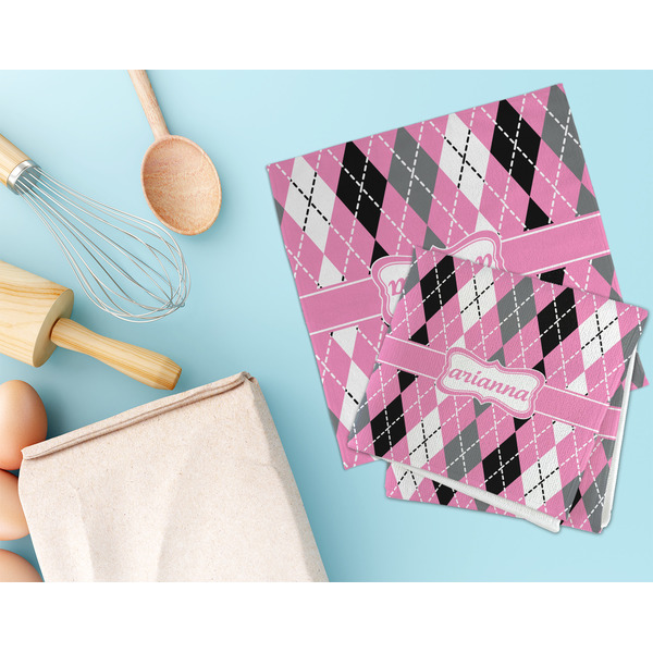 Argyle Microfiber Dish Rag - LIFESTYLE