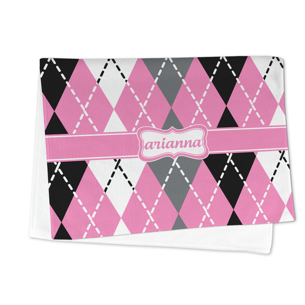 Argyle Microfiber Dish Towel - FOLDED HALF