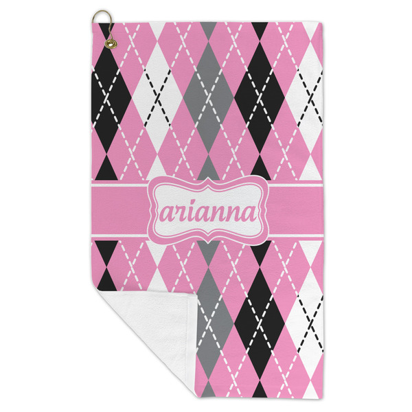 Argyle Microfiber Golf Towels - FOLD