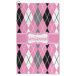 Argyle Microfiber Golf Towel (Personalized)