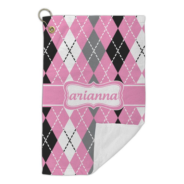 Argyle Microfiber Golf Towels Small - FRONT FOLDED