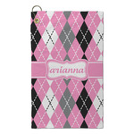 Argyle Microfiber Golf Towel - Small (Personalized)
