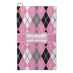 Argyle Microfiber Golf Towel - Small (Personalized)